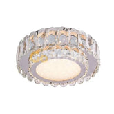 Lustra LED Diametru 30cm 60W cu Telecomanda Crystal 3 Tipuri de Lumini Crom